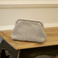 LIGHT GRAY POUCH BAG WITH LUREX