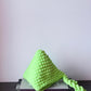 LIME GREEN TRIANGLE POUCH
